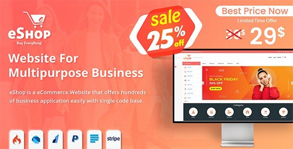 eShop Web – eCommerce Single Vendor Website v2.9.0