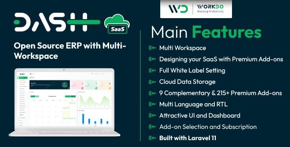 WorkDo Dash SaaS – Open Source ERP with Multi-Workspace v5.6