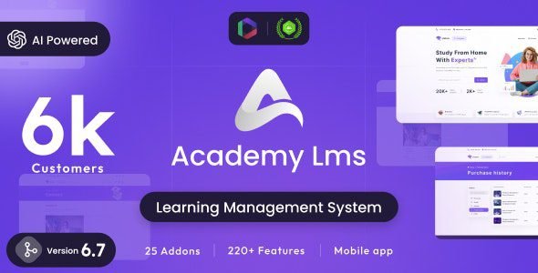 Academy LMS – Learning Management System v6.7