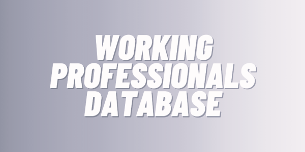 Working Professionals Database